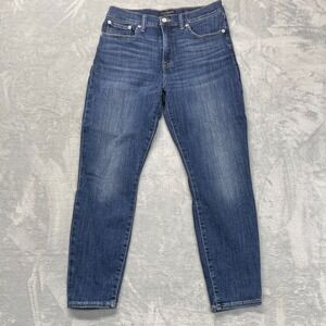 Lucky Brand Ankle Jeans Womens 12/31 (30x26) Blue Denim Streetwear Skinny Leg